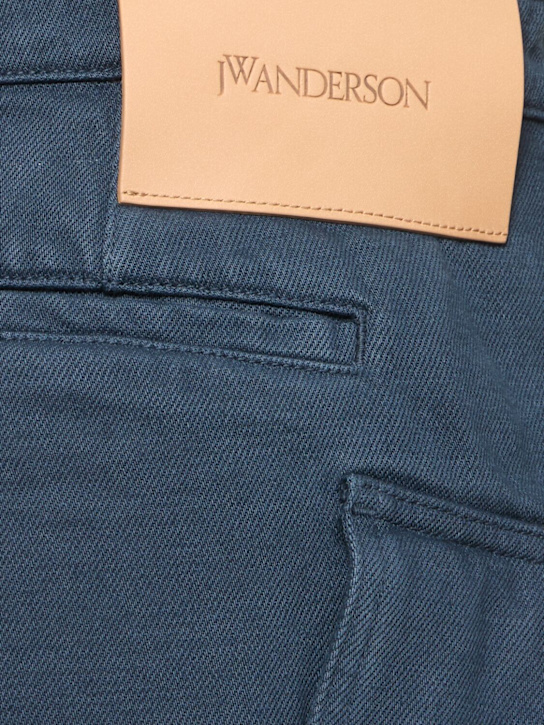 JW Anderson: Short cargo en sergé taille haute