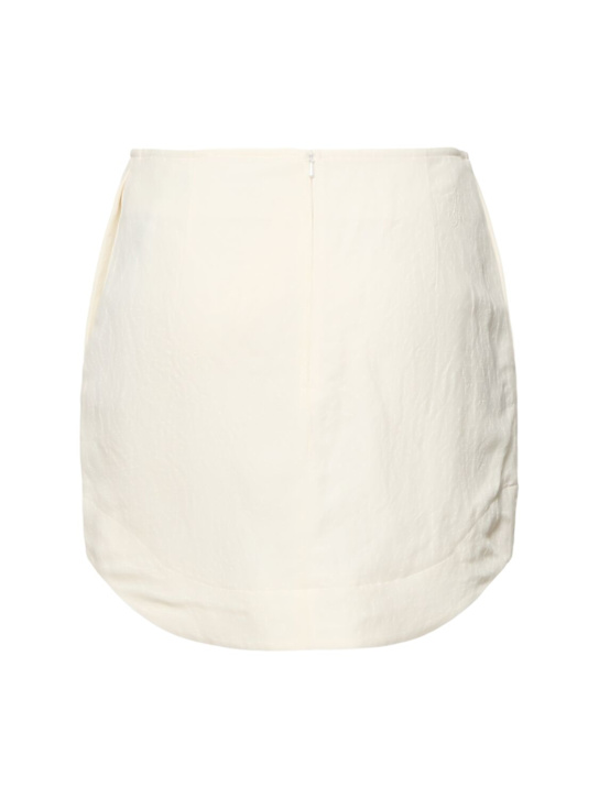 JW Anderson: Jupe courte en viscose et lin