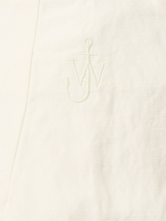 JW Anderson: Jupe courte en viscose et lin