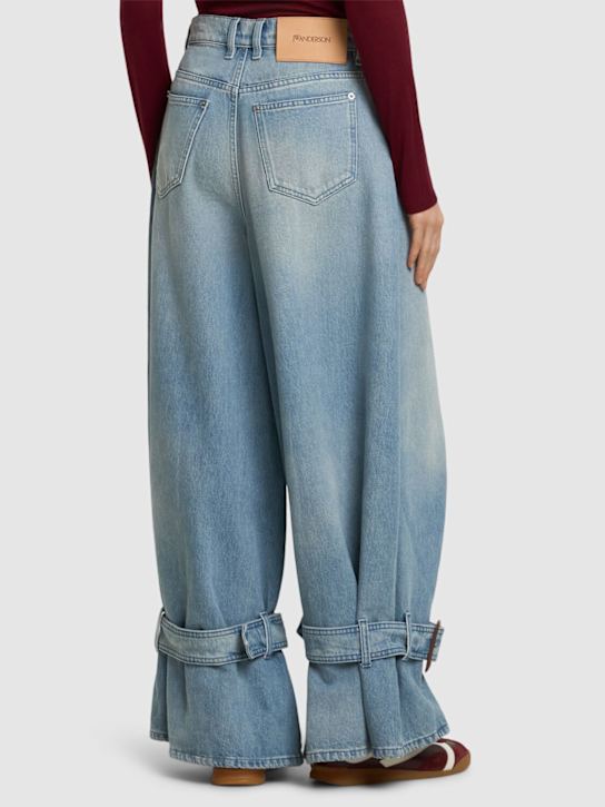 JW Anderson: Buckled cuff mid rise boyfriend jeans