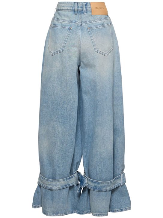 JW Anderson: Buckled cuff mid rise boyfriend jeans