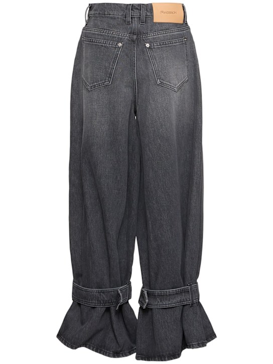 JW Anderson: Jean boyfriend taille mi-haute avec boucles