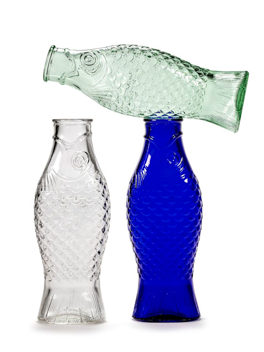 Serax - Transparent green Fish & Fish carafe