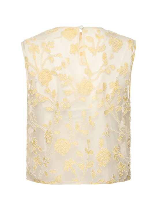 Rotate: Top with floral embroidery