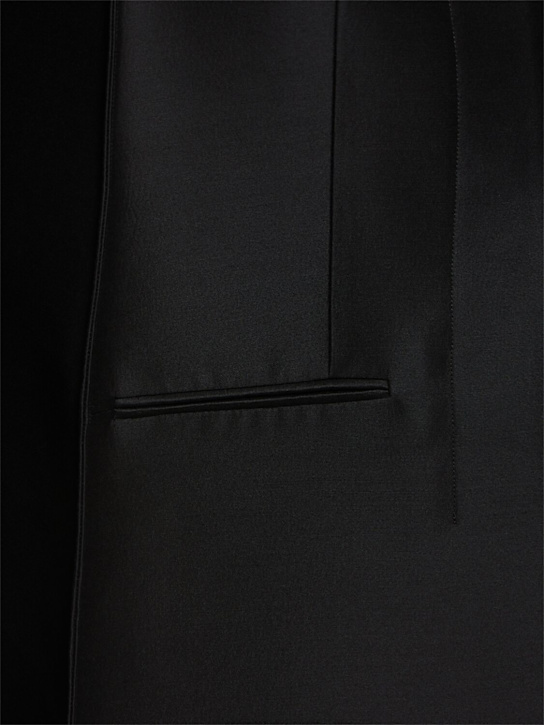 Khaite: Blazer Crittan in faille di seta e lana