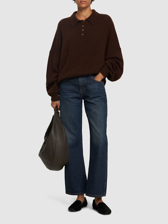 Khaite: Jeans dritti vita media Kerrie