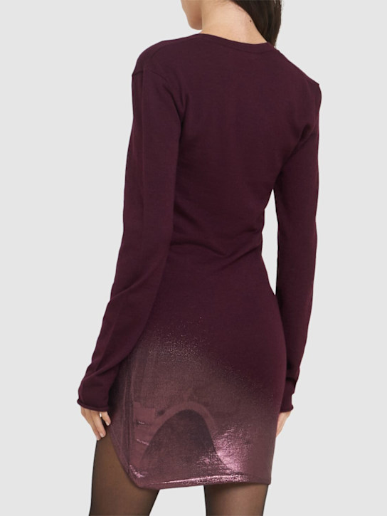 The Attico: Vestido corto de cashmere y seda