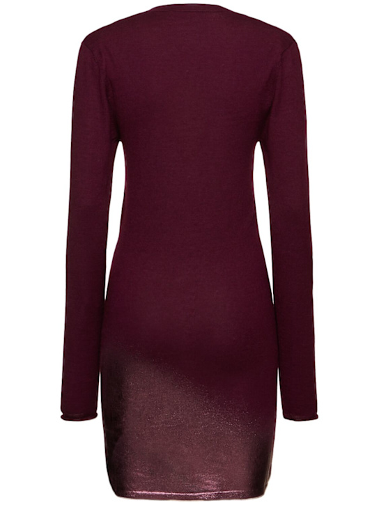 The Attico: Vestido corto de cashmere y seda
