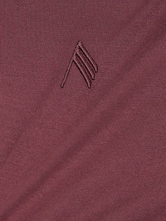 The Attico: Robe courte sans manches en jersey drapé