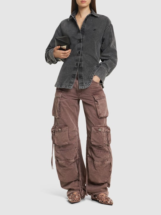 The Attico - Jeans cargo Fern a vita bassa