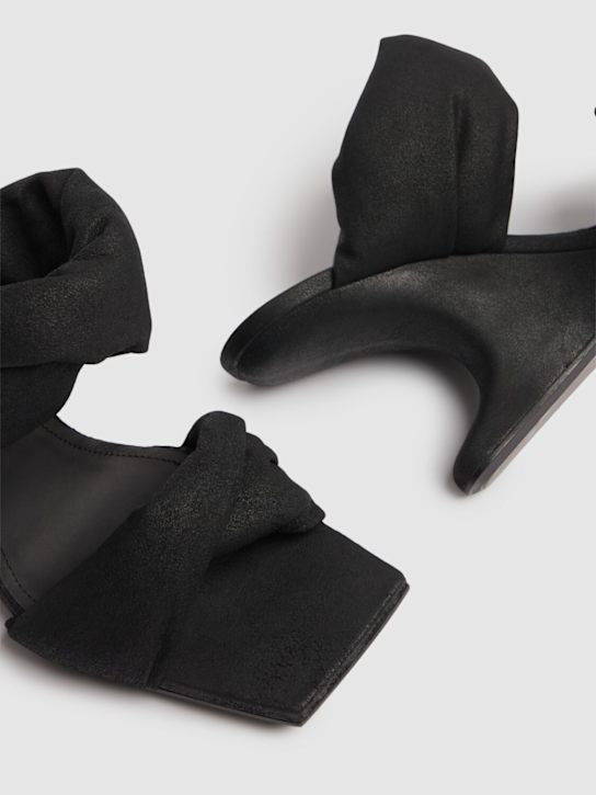 Rick Owens: 80mm Twisted Cantilever suede mules