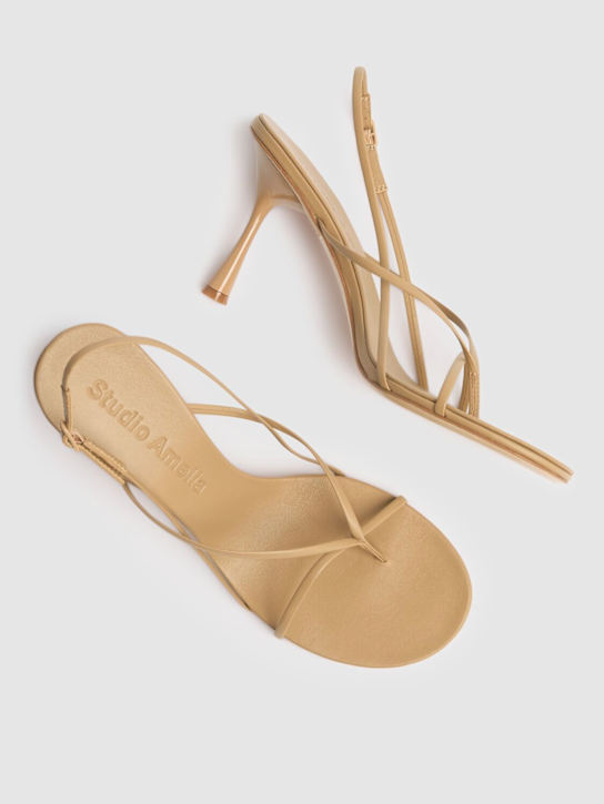 Studio Amelia: 90mm Wishbone leather sandals