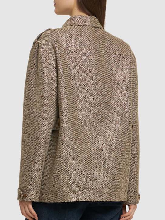 Blazé Milano: Veste en lin mélangé Sahariana