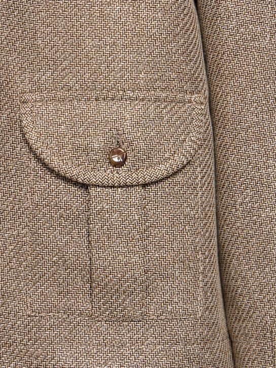Blazé Milano: Veste en lin mélangé Sahariana