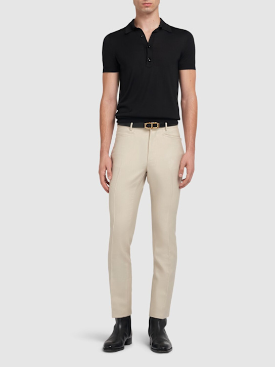 Tom Ford - Dyllan mohair blend twill pants
