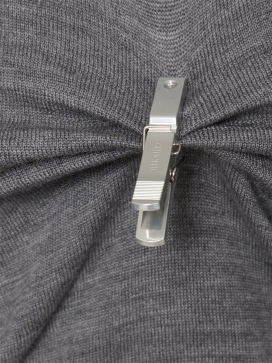 Coperni: Pullover girocollo con clip