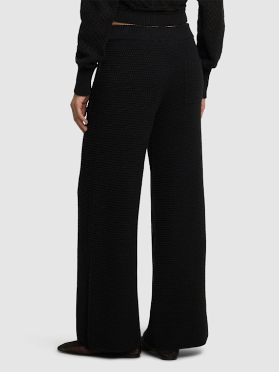 Andreadamo: Pantalon ample en maille de coton mélangé