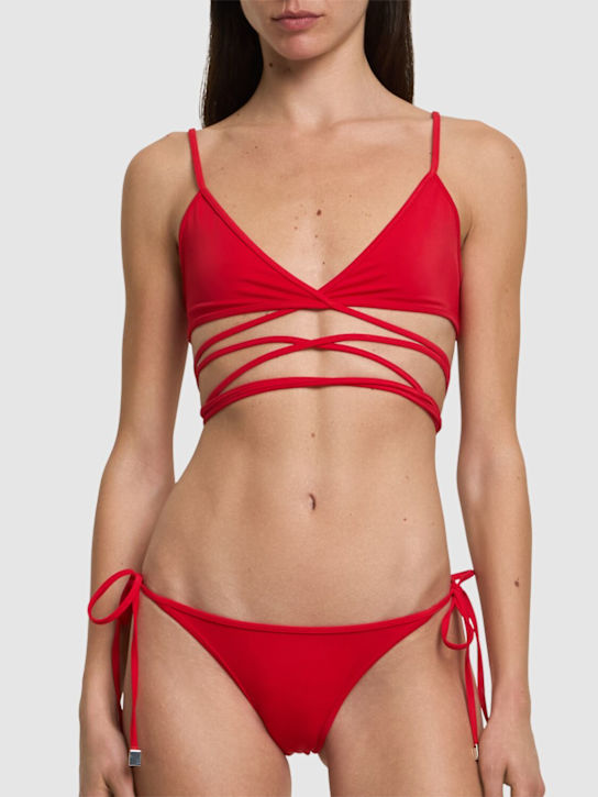 The Attico - Lycra triangle bikini