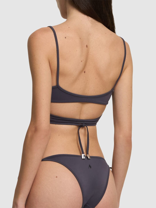 The Attico: Lycra triangle bikini