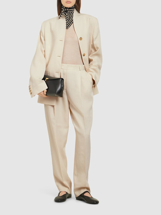Toteme: Pantalon droit en viscose et polyester