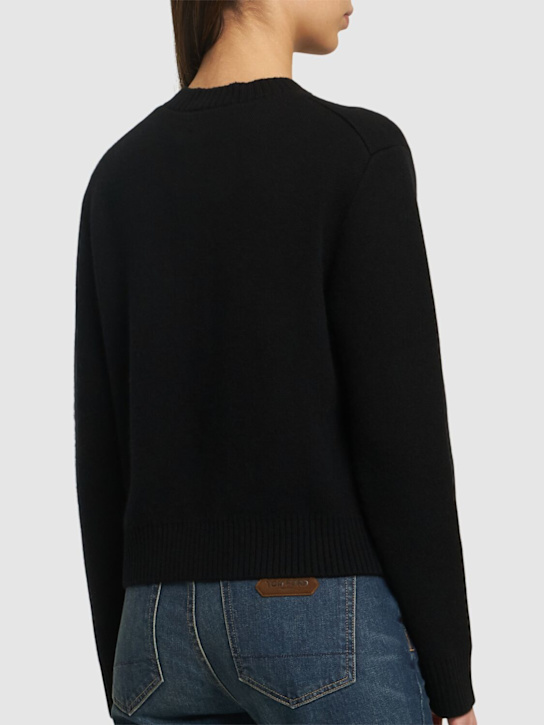 ANINE BING: Cardigan en laine mélangée Jameson