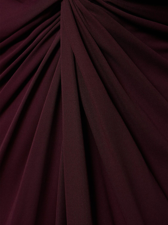ANINE BING: Robe midi en viscose drapée Mathilde