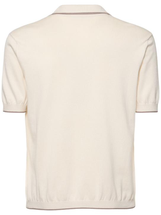 Brunello Cucinelli: T-Shirt aus Baumwolle mit Knöpfen