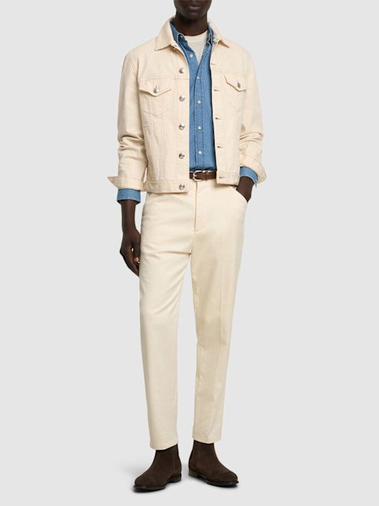 Brunello Cucinelli: Jacke aus Baumwollmischdenim