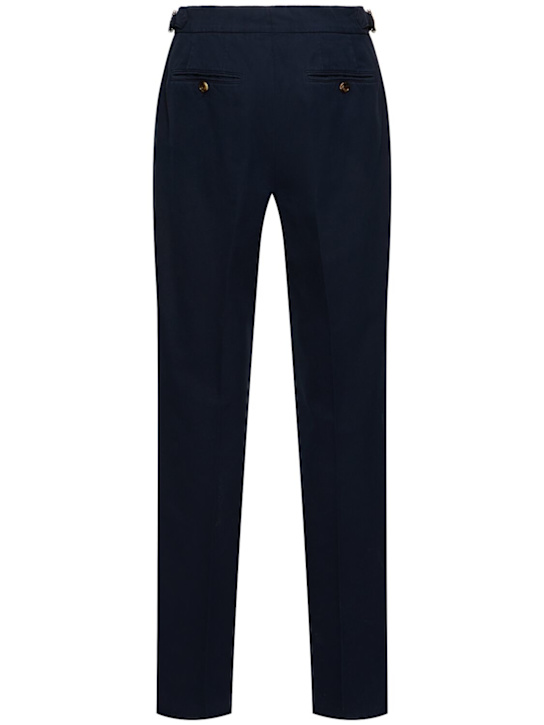 Brunello Cucinelli: Hose aus Baumwolle mit Plissees