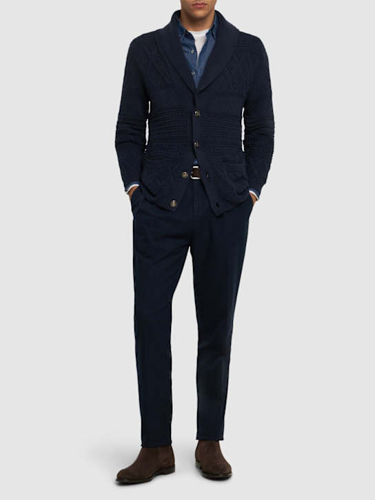 Brunello Cucinelli - Hose aus Baumwolle mit Plissees