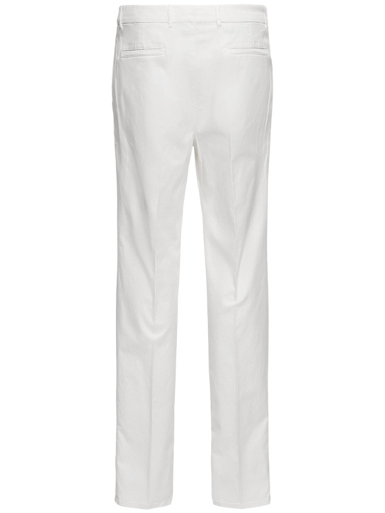 Brunello Cucinelli: Hose aus Stretch-Baumwollgarbadine