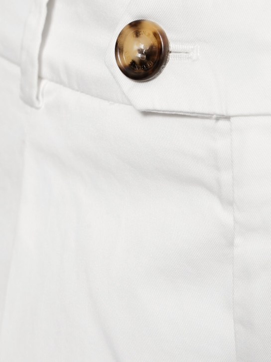 Brunello Cucinelli: Hose aus Stretch-Baumwollgarbadine