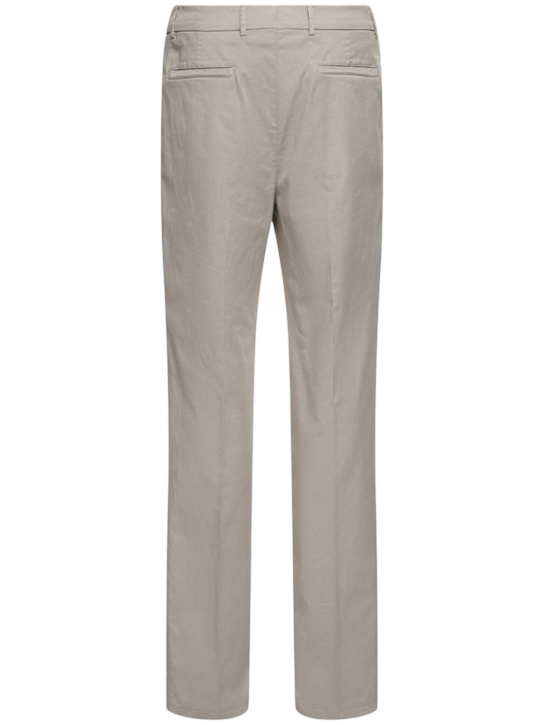 Brunello Cucinelli: Hose aus Stretch-Baumwollgarbadine