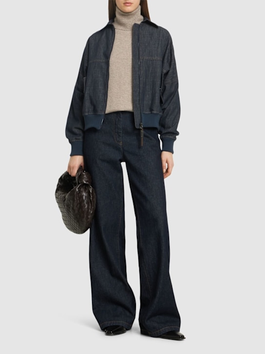 Brunello Cucinelli: Chaqueta bomber de denim
