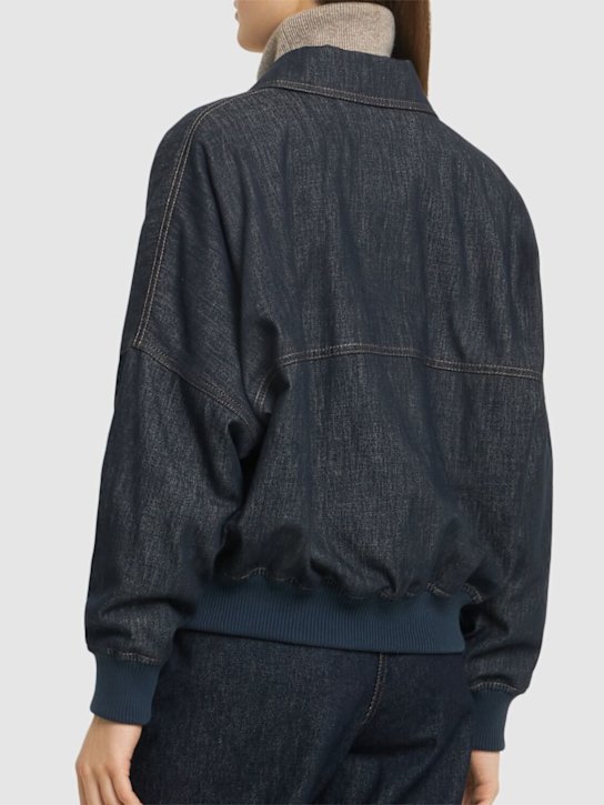 Brunello Cucinelli: Chaqueta bomber de denim