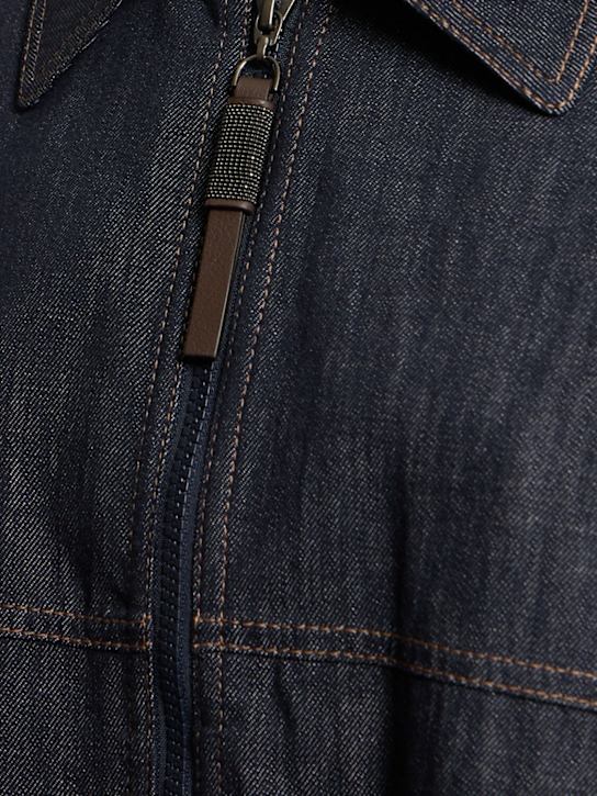 Brunello Cucinelli: Chaqueta bomber de denim