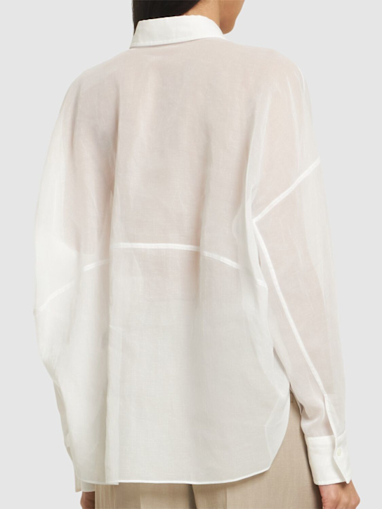 Brunello Cucinelli: Chemise en gaze de coton
