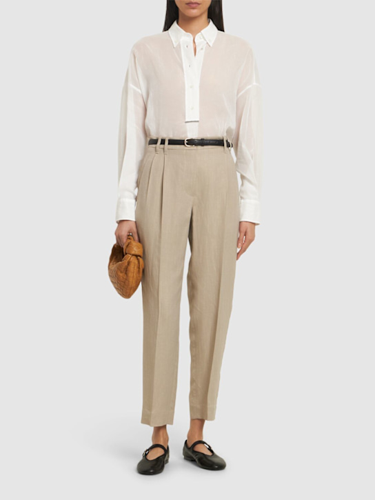 Brunello Cucinelli: Chemise en gaze de coton