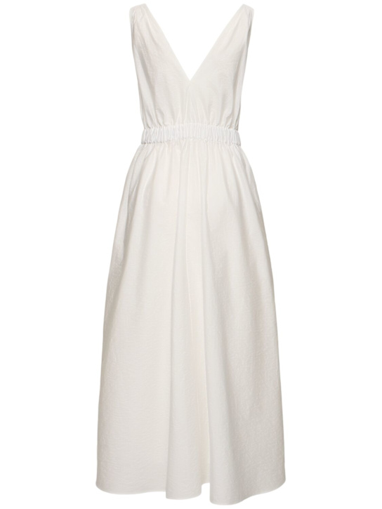 Brunello Cucinelli: Kleid aus Popeline mit Gürtel