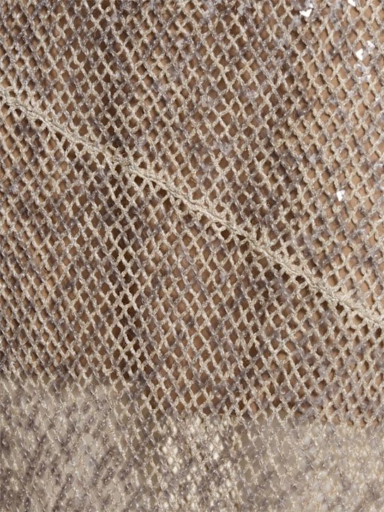 Brunello Cucinelli: Vestido con lentejuelas espalda descubierta