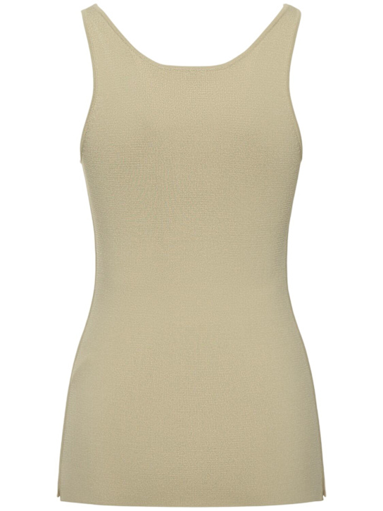 Toteme: Tank top in maglia compatta