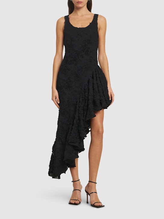 Rotate - Robe en mesh fleuri à volants Tanmieka