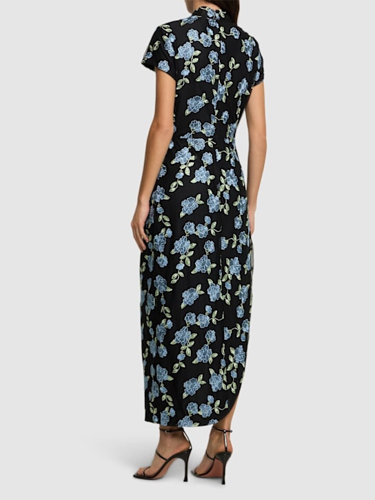 Rotate: Vestido midi de malla asimétrica