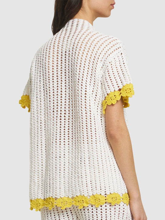 Harago: Camicia in crochet di cotone