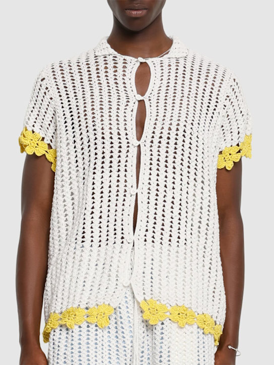 Harago: Camicia in crochet di cotone