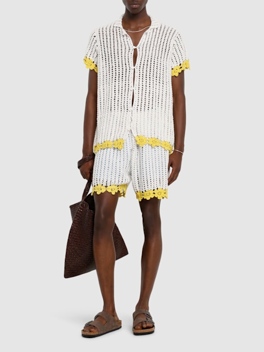 Harago: Camicia in crochet di cotone