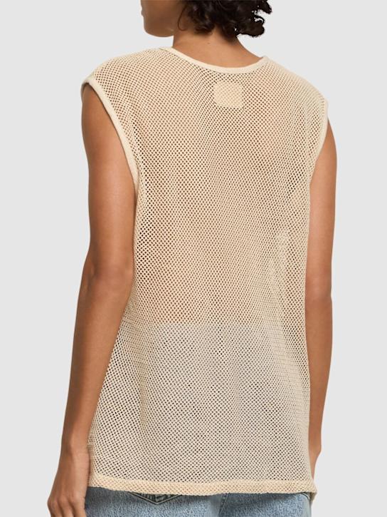 Harago: Tank top in cotone crochet
