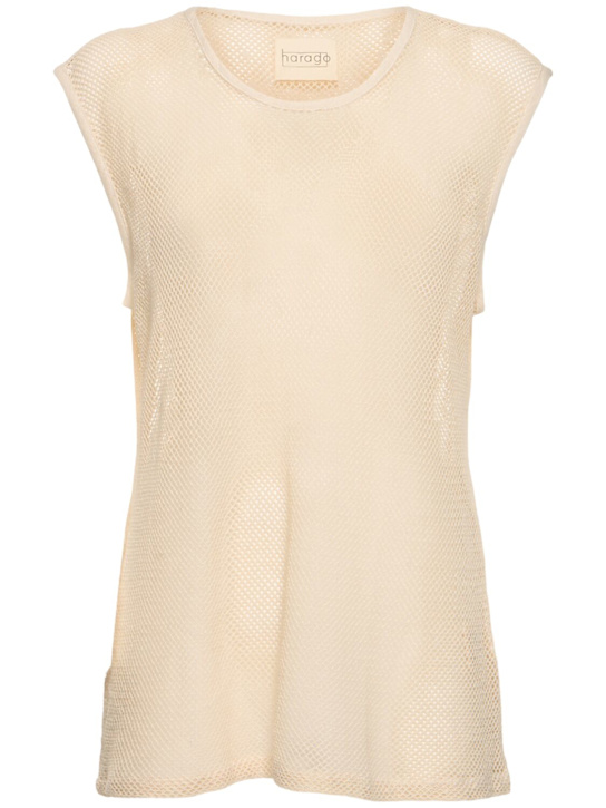 Harago: Tank top in cotone crochet