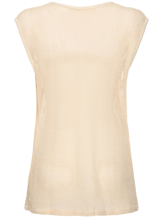 Harago: Tank top in cotone crochet