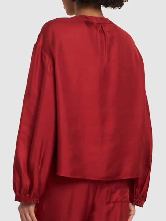 Loulou De Saison: Chemise volumineuse en soie Lea
